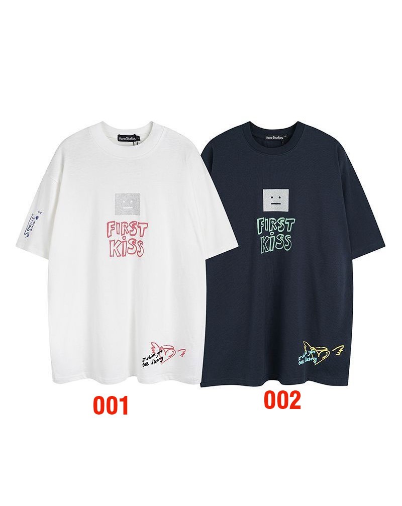 Ance tシャツ半袖潮流個性落書きカジュアルティシャツトップス