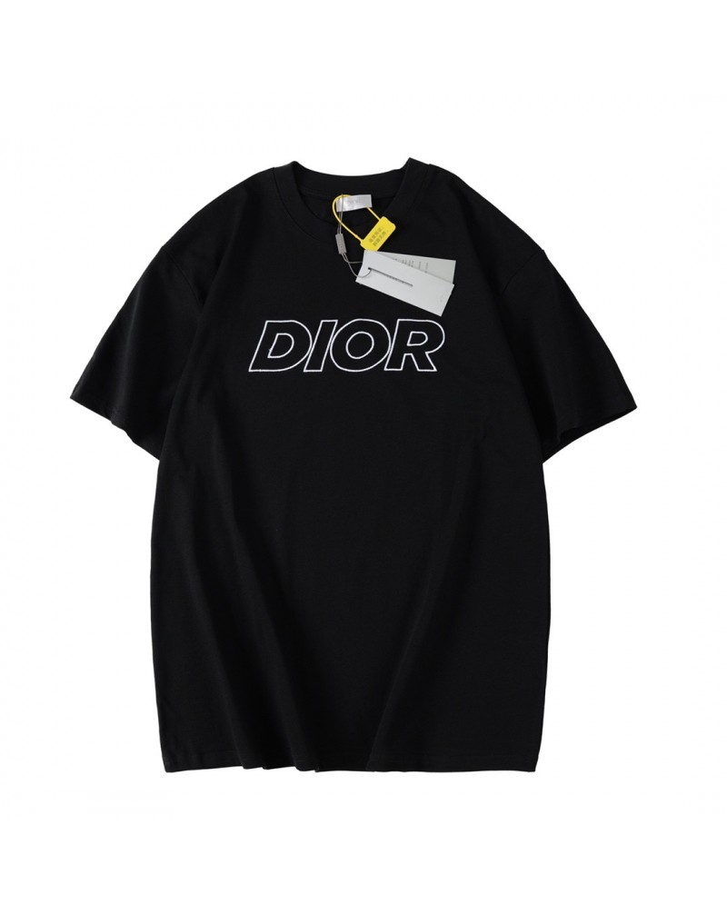 ディオール Tシャツ半袖お洒落カジュアル人気ティシャツトップスペアお揃い