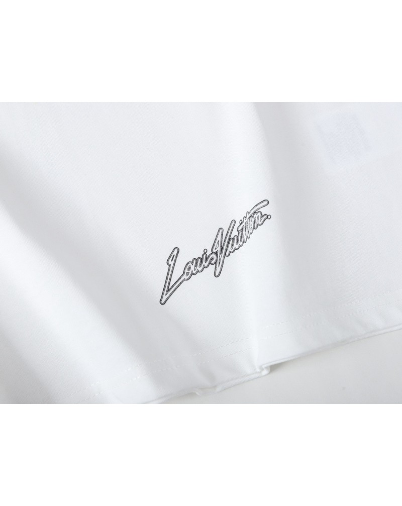 ヴィトン 草間弥生 コラボTシャツ半袖個性潮流人気ティシャツコットン上着