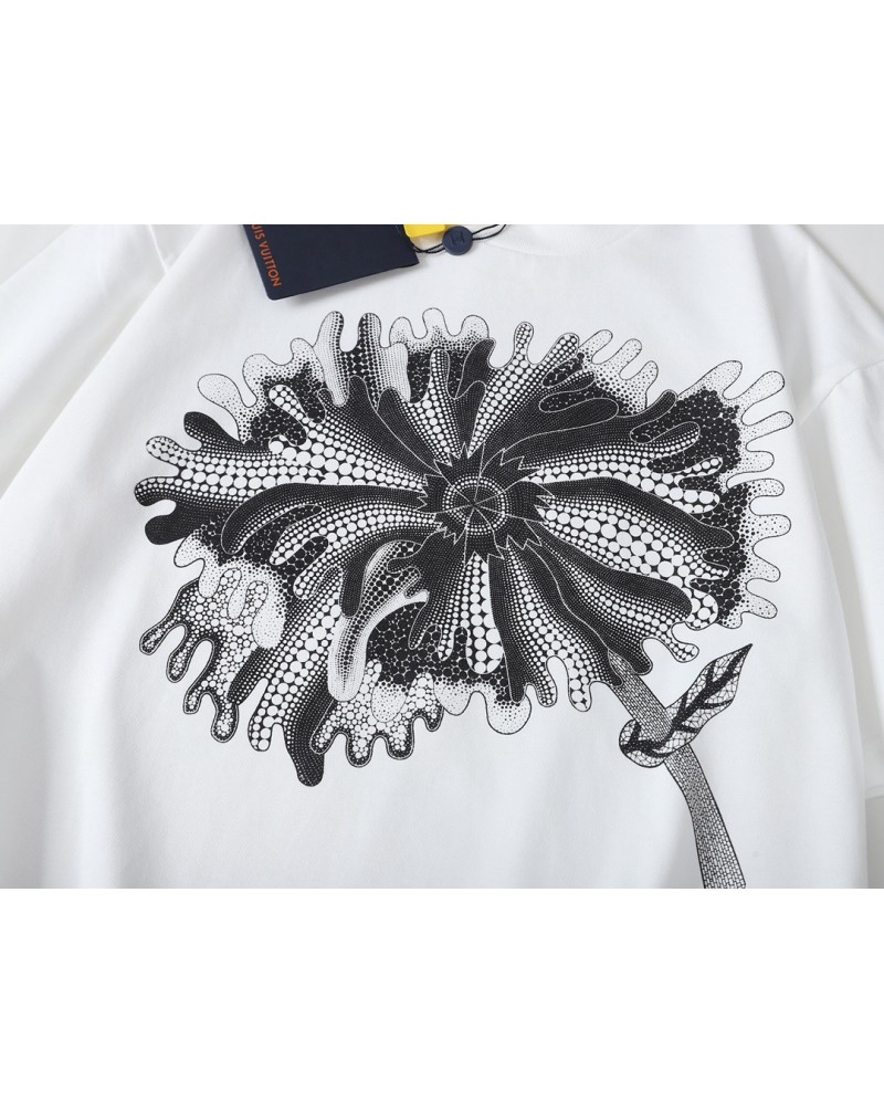 ヴィトン 草間弥生 コラボTシャツ半袖個性潮流人気ティシャツコットン上着