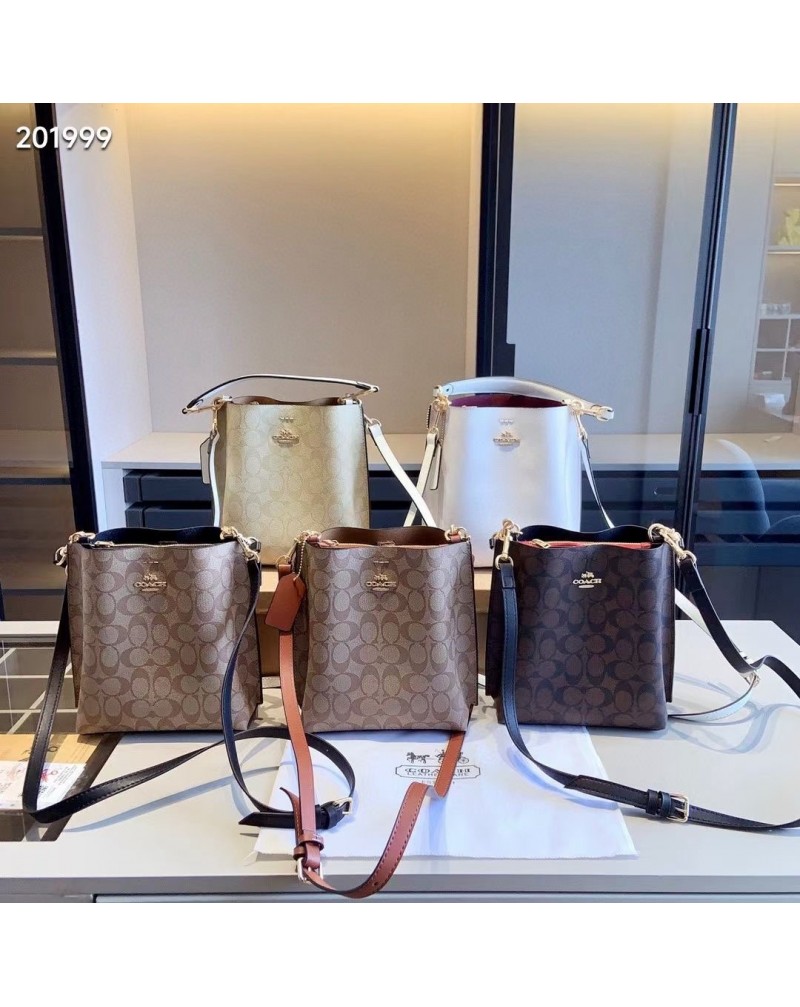 コーチ バケツバッグファッション経典精緻プリントショルダーバッグ大人気
