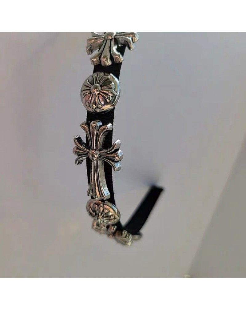 クロムハーツカチューシャ潮流人気髪アクセサリーパンク感
