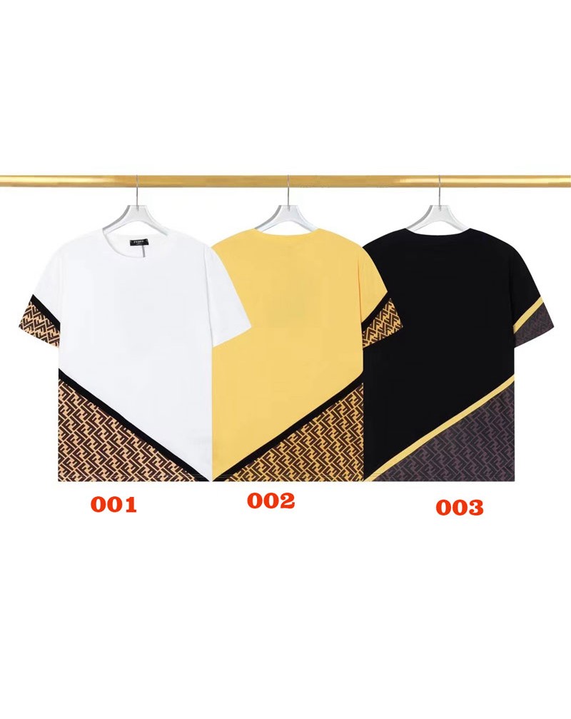 フェンデイ Tシャツ半袖お洒落大人気ブランドティシャツコットントップスペアお揃い経典ＦＦ