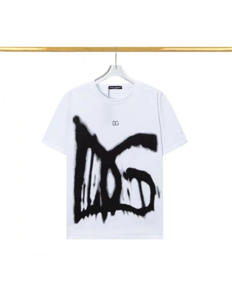 D&G Tシャツ半袖潮流個性落書きペアお揃いティシャツ短袖男女向け D&G Tシャツ半袖潮流個性落書きペアお揃いティシャツ短袖男女向け