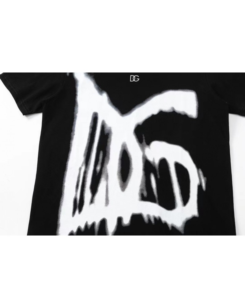 D&G Tシャツ半袖潮流個性落書きペアお揃いティシャツ短袖男女向け D&G Tシャツ半袖潮流個性落書きペアお揃いティシャツ短袖男女向け