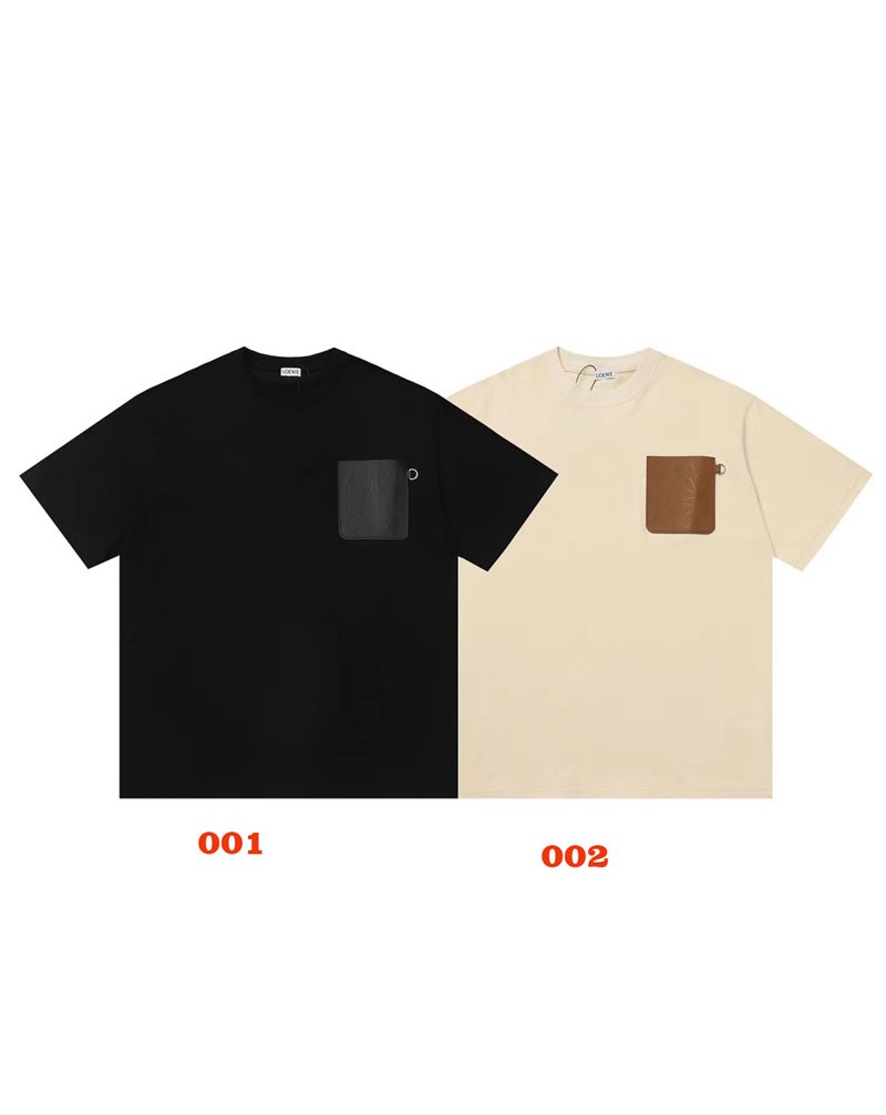ロエベtシャツ半袖お洒落人気ブランドティシャツコットンファッション大人気ポケット付き