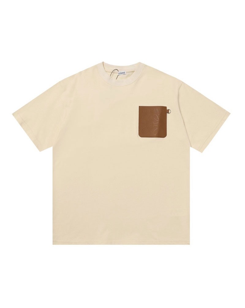 ロエベtシャツ半袖お洒落人気ブランドティシャツコットンファッション大人気ポケット付き