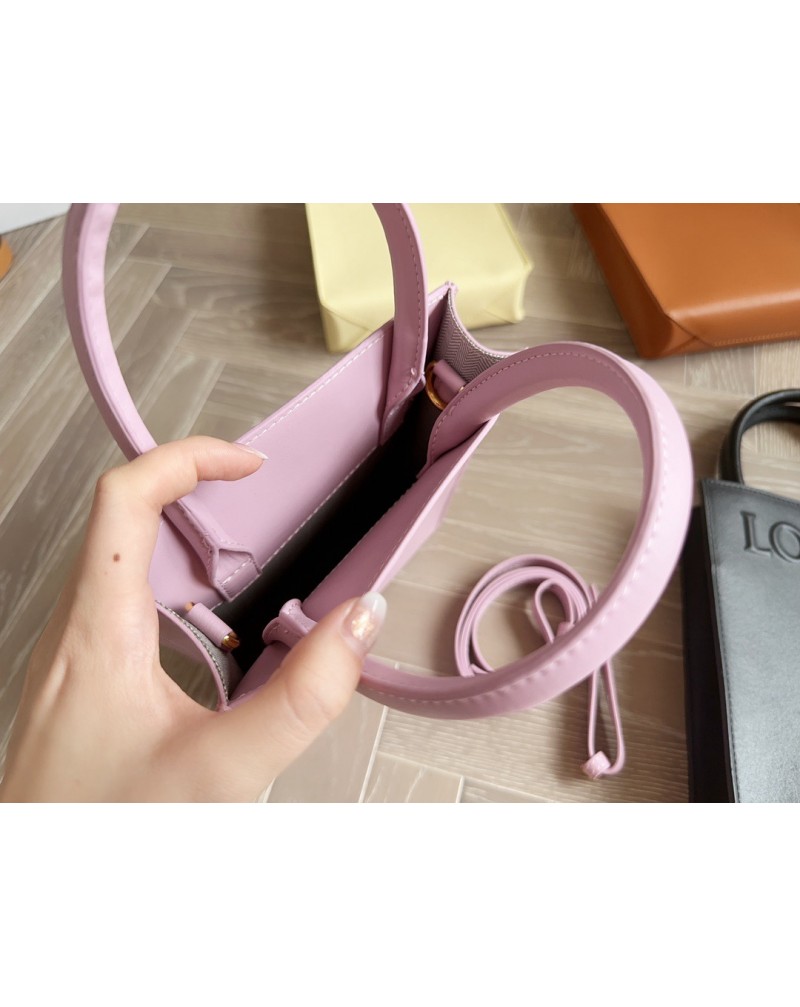ロエベ ミニトートバッグお洒落シンプル革製ミニショルダーバッグ超人気