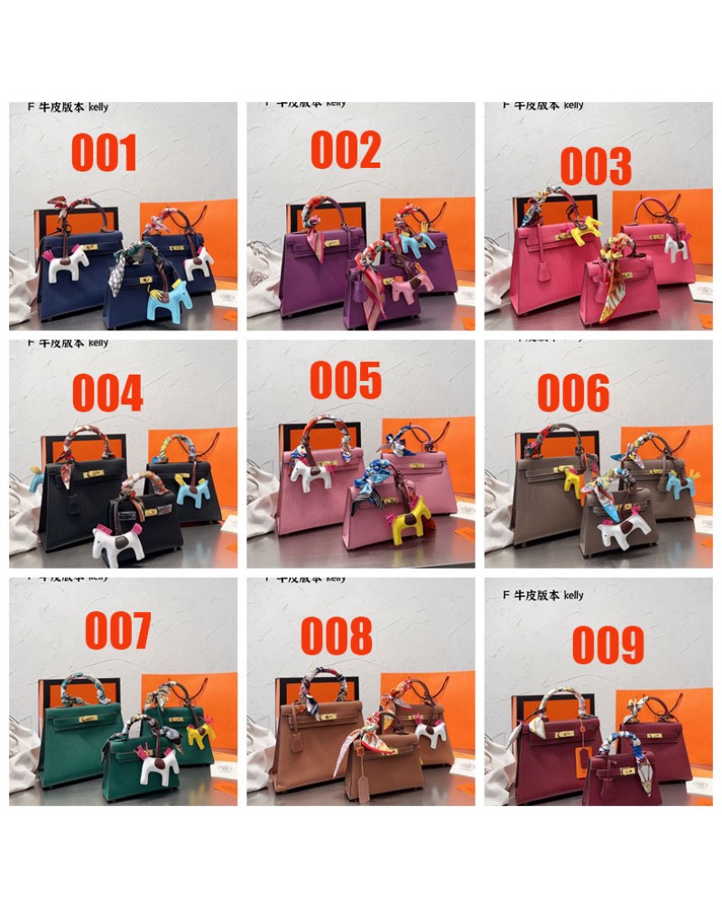 エルメス ショルダーバッグ爆人気ケリーバッグハンドバッグファッションお洒落飾り物付き