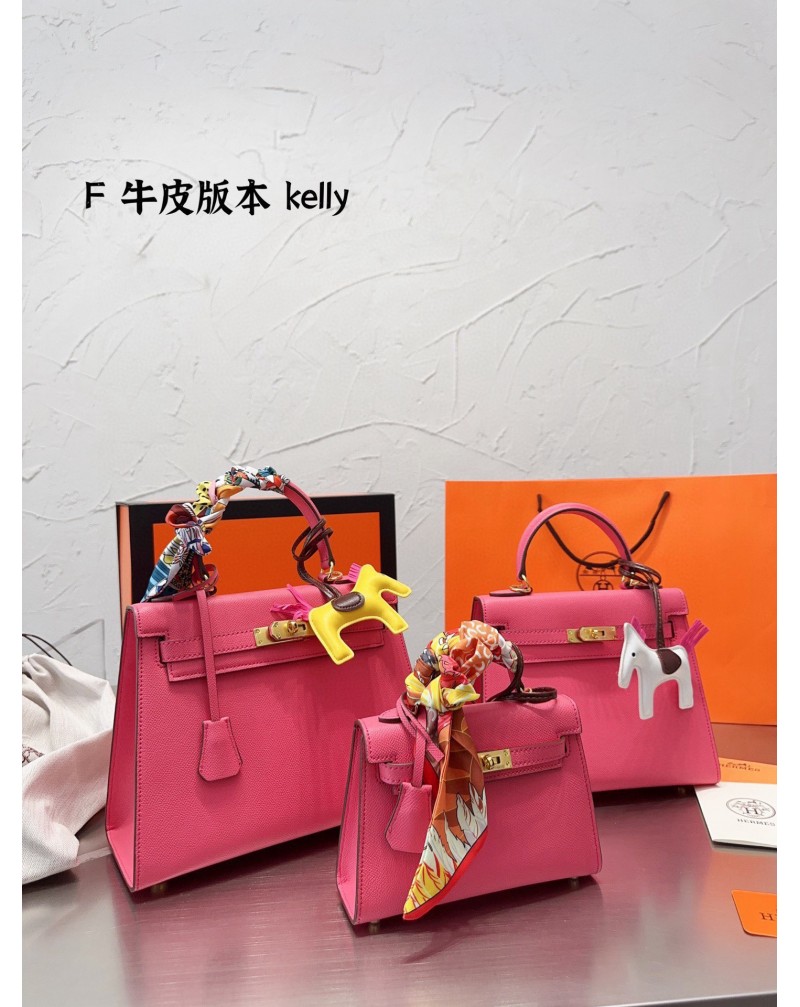 エルメス ショルダーバッグ爆人気ケリーバッグハンドバッグファッションお洒落飾り物付き