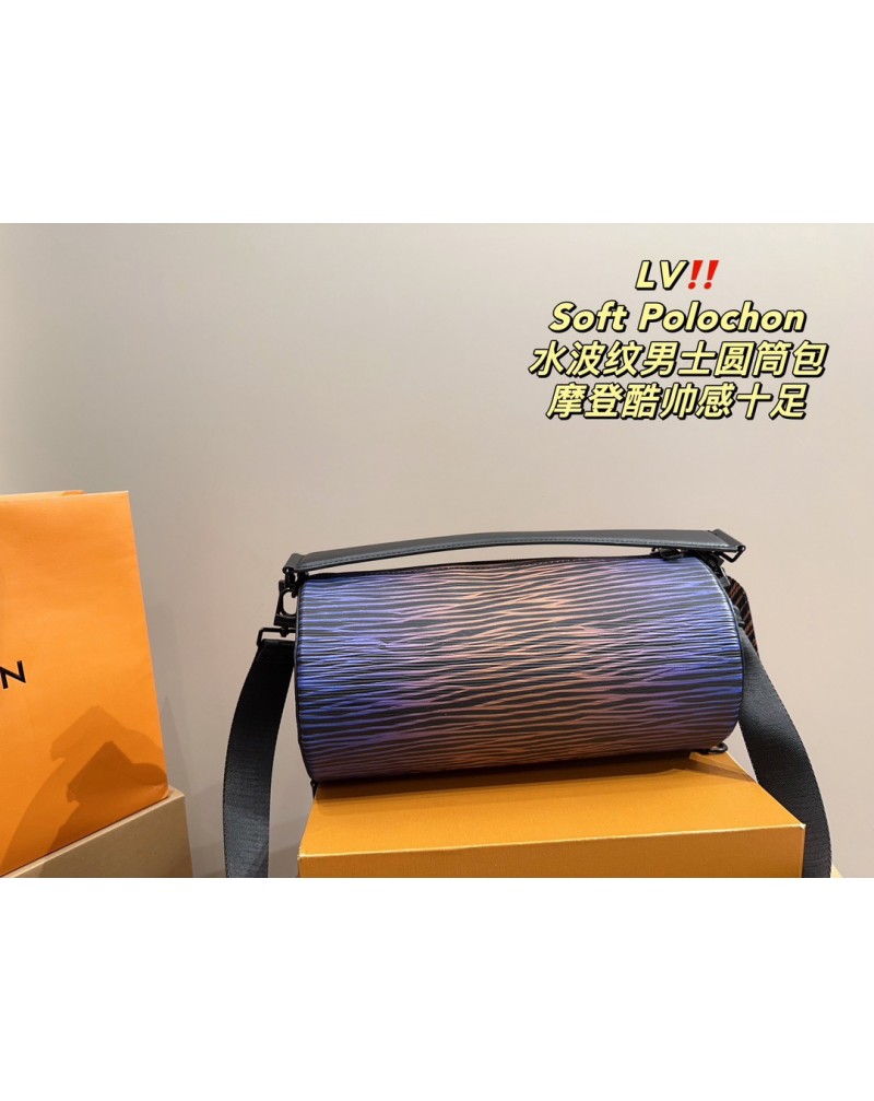 ヴィトン ショルダーバツグ新作円筒状のバッグエピもんメンズ向けファッションsoft polochonショルダーバツグ