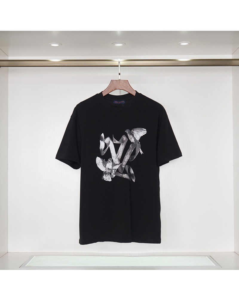 ヴィトン Ｔシャツ個性お洒落プリント人気ティシャツ短袖コットン快適男女兼用