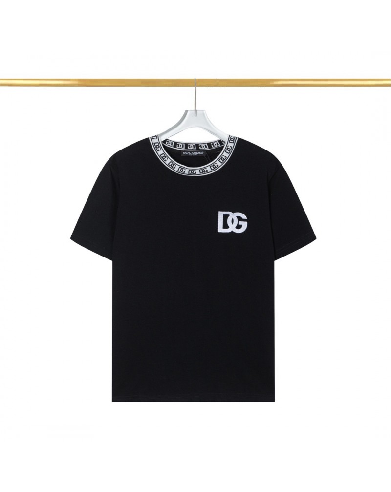 D&G Ｔシャツ半袖お洒落人気コットンティシャツ男女向け潮流個性