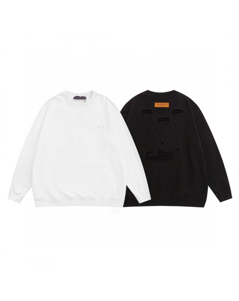 ヴィトン トレーナースウェットカップル向けコットン長袖トップスソフト快適