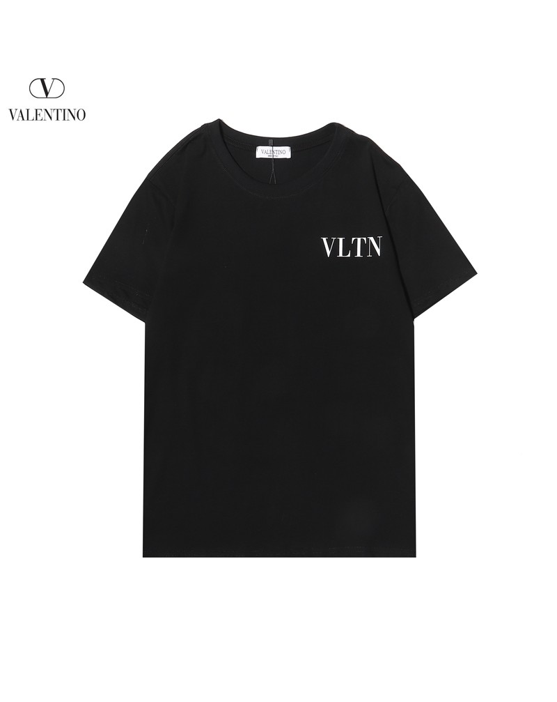 ヴァレンティノ Tシャツ短袖ペアお揃いコットンティシャツ半袖シンプルファッション
