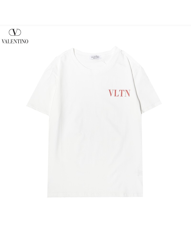 ヴァレンティノ Tシャツ短袖ペアお揃いコットンティシャツ半袖シンプルファッション