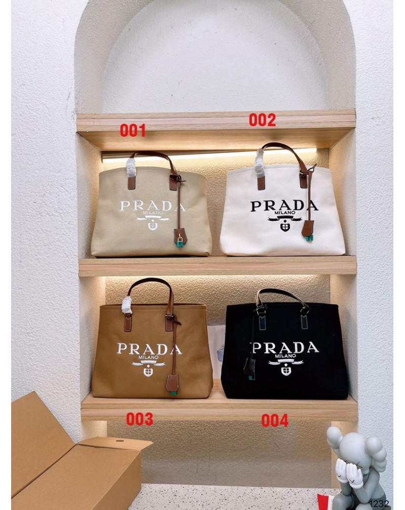 プラダ トートバッグファッションハンドバッグキャンバス