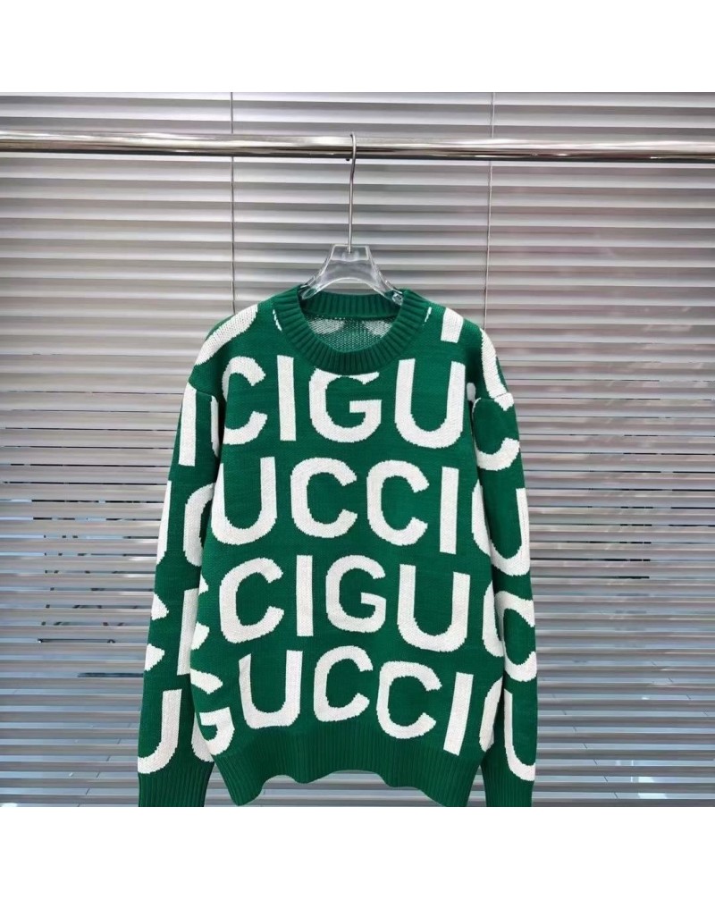 グッチ スウェットファッショングリーンニットセーター高品質フリーサイズ